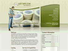 Tablet Screenshot of justtape.com